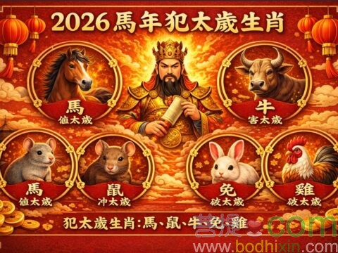 2026 丙午馬年太嵗以及生肖運程排行榜